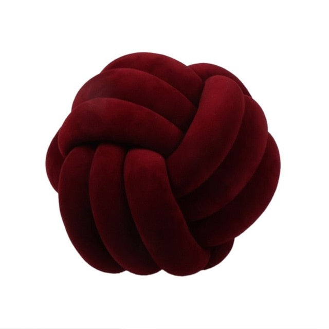 Knotformet Dekorativ Pude i Blødt Polyester