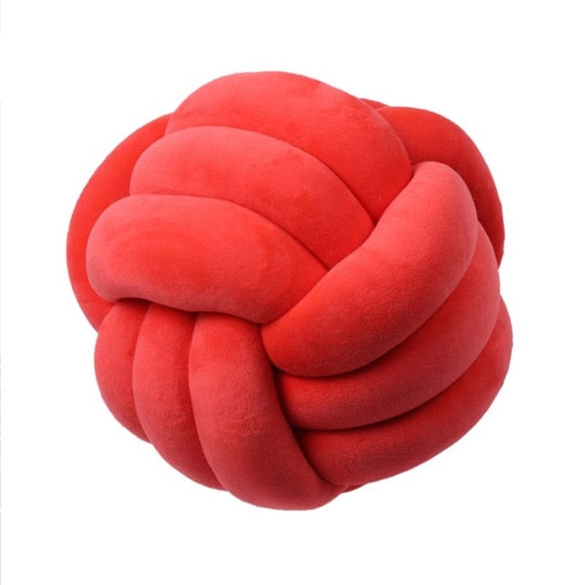 Knotformet Dekorativ Pude i Blødt Polyester