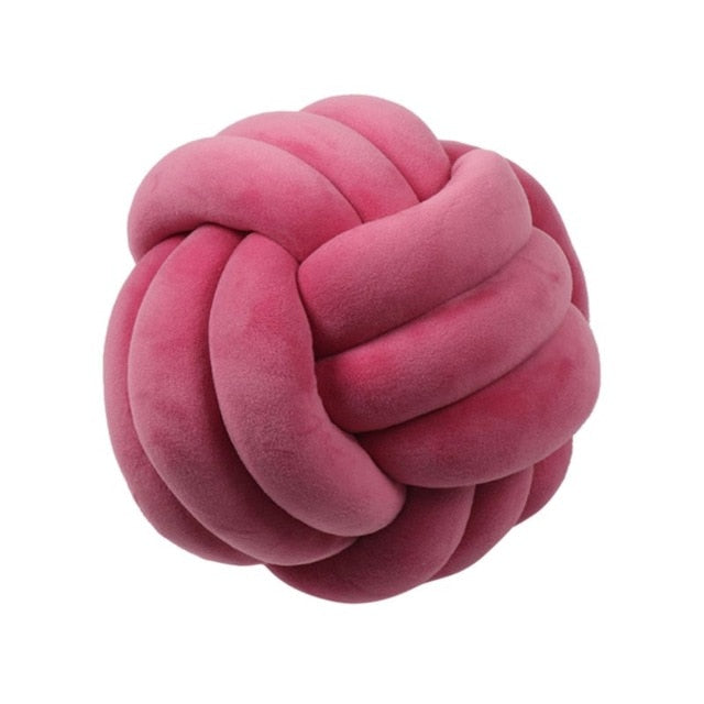 Knotformet Dekorativ Pude i Blødt Polyester
