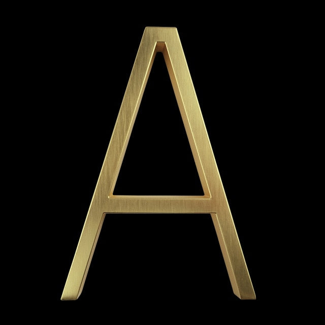 Moderne Husnumre i Rustfri Zinklegering