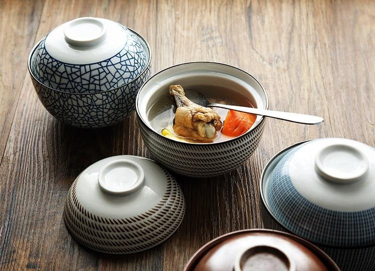 Miljøvenlig Japansk Miso Skål i Porcelæn - 4 Farver, 2 Størrelser