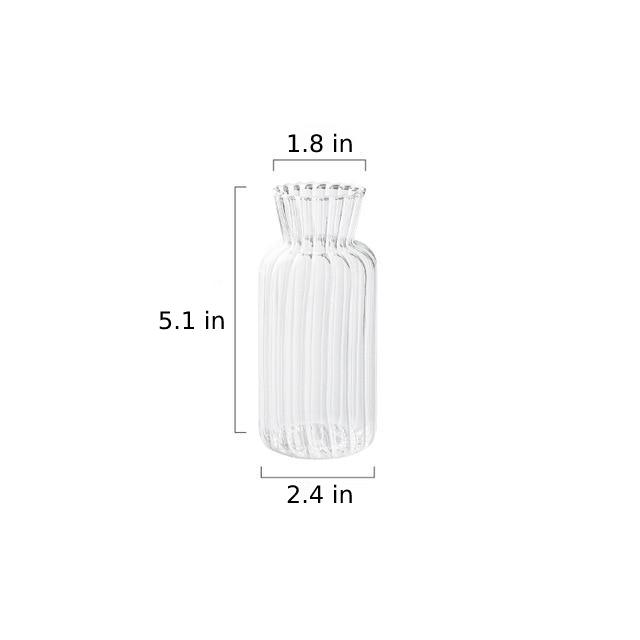 Tekstureret Glasvase med Petal Design