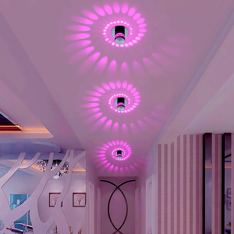 Spiral LED Downlight med Børstet Nikkelfinish