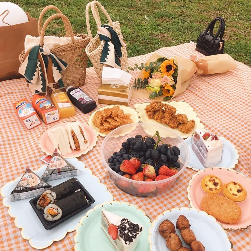 Clementine Gingham Picnic Plaid i Bomuld og Hamp