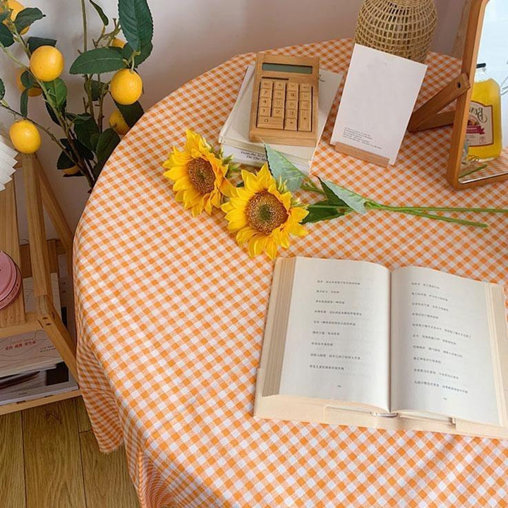 Clementine Gingham Picnic Plaid i Bomuld og Hamp
