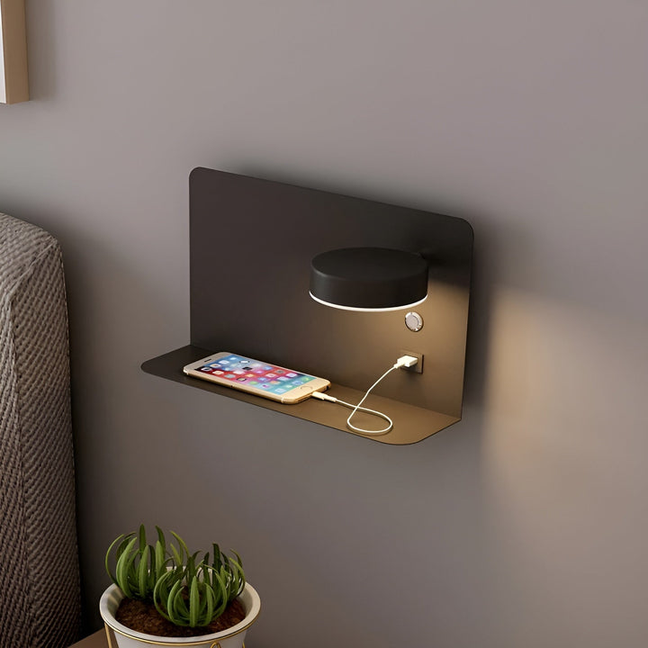 Genopladelig USB Væglampe i Aluminium med Justerbar LED Belysning