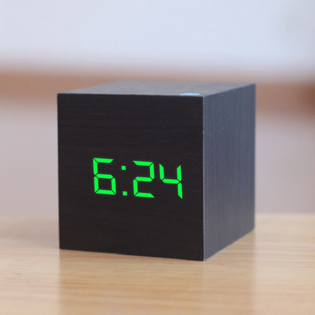 Mini Digital LED Ur med Alarm og Temperaturdisplay