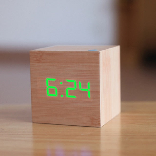 Mini Digital LED Ur med Alarm og Temperaturdisplay
