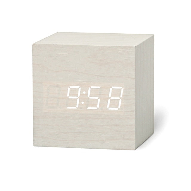 Mini Digital LED Ur med Alarm og Temperaturdisplay