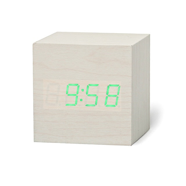 Mini Digital LED Ur med Alarm og Temperaturdisplay