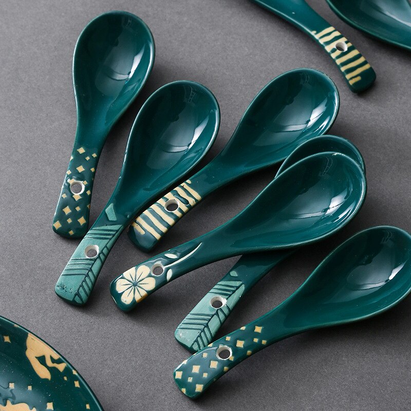 Elegant Japansk Suppeske i Porcelæn