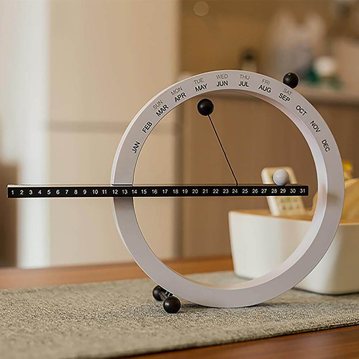 Magnetisk Manuel Bordkalender med Dato- og Månedsjustering