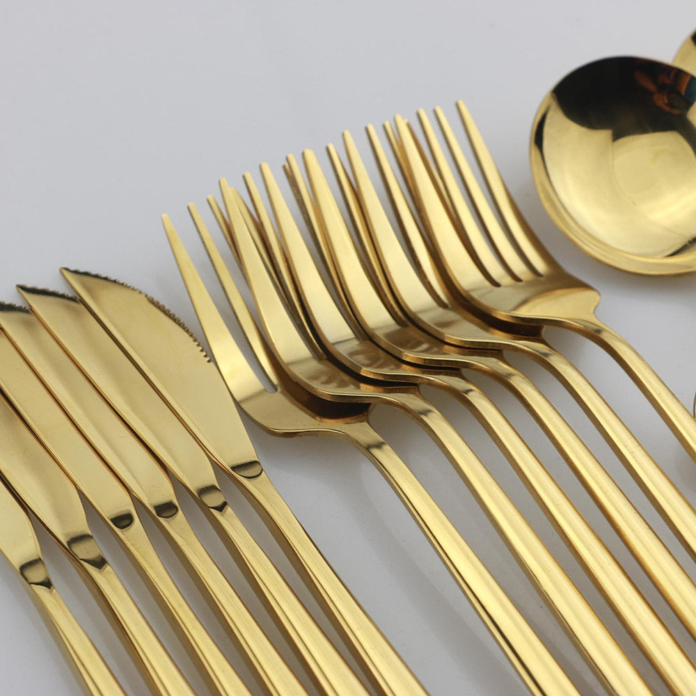 Elegant 24-delt Bestiksæt i 18/10 Rustfrit Stål med Blank Finish