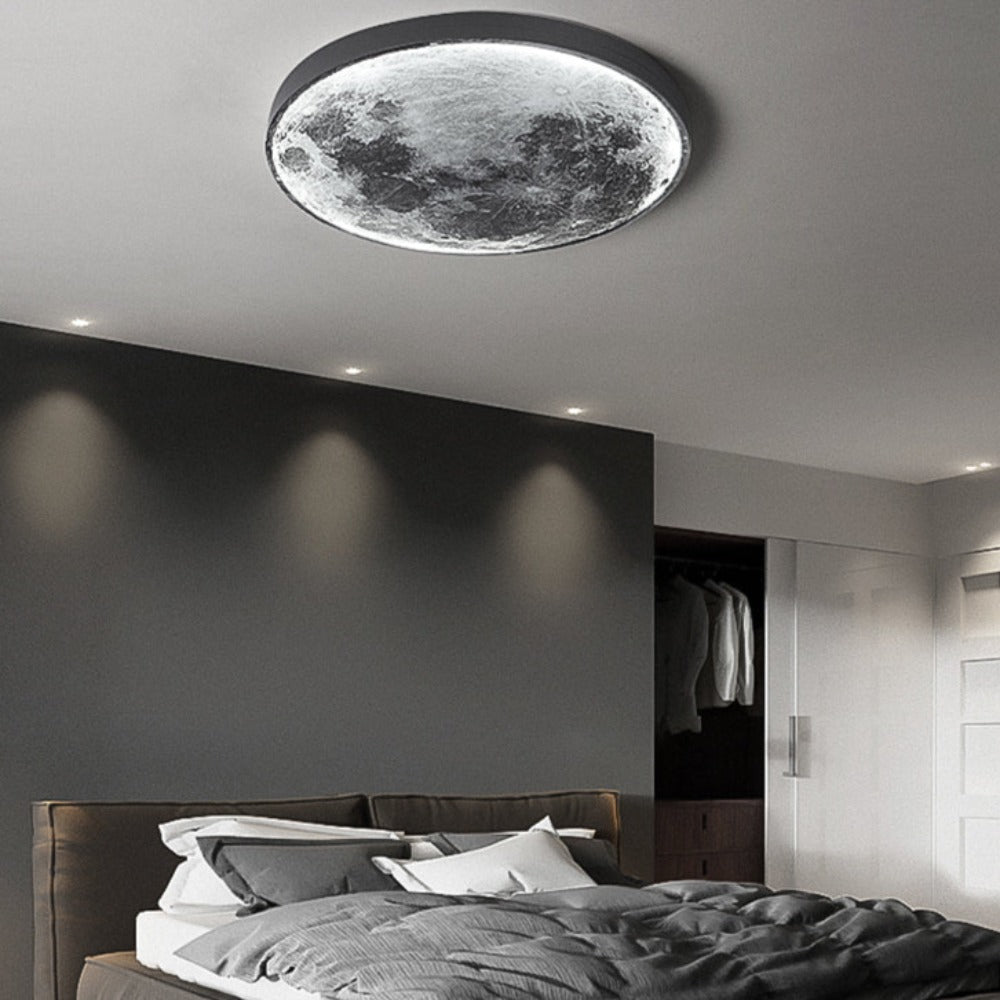 3D LED Væg- og Loftlampe i Måne eller Jord Design