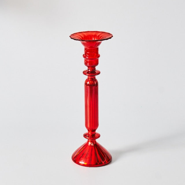 Kirsebær Rød Borosilikat Glas Tealight Holder og Vase