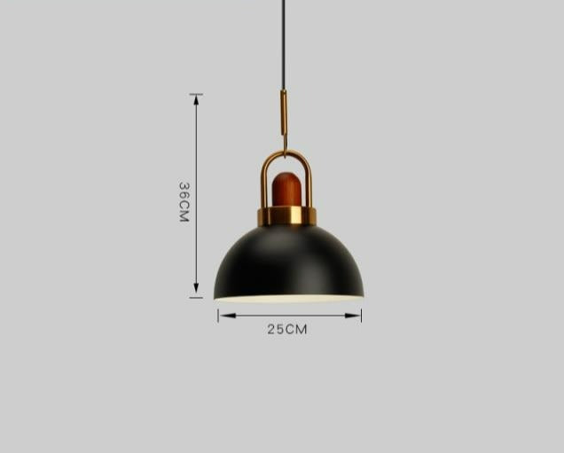Justerbar Nordisk Pendellampe i Metal og Glas