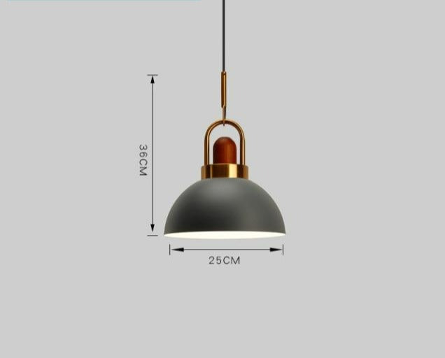 Justerbar Nordisk Pendellampe i Metal og Glas