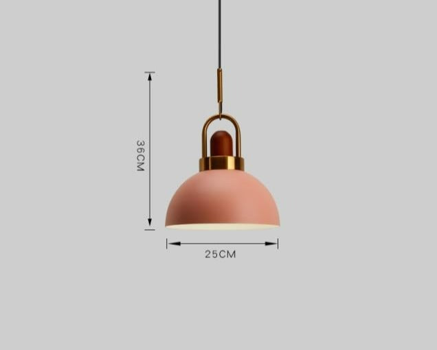 Justerbar Nordisk Pendellampe i Metal og Glas
