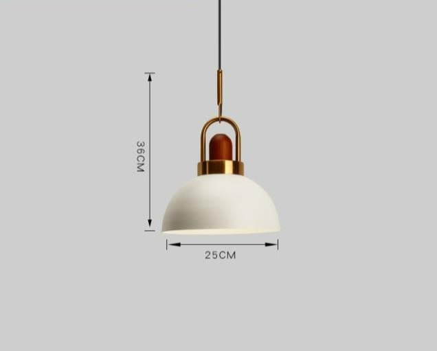 Justerbar Nordisk Pendellampe i Metal og Glas