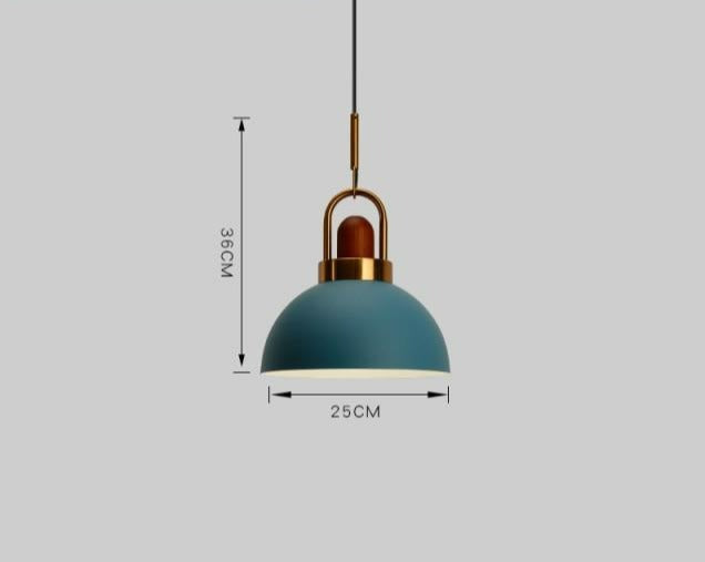 Justerbar Nordisk Pendellampe i Metal og Glas