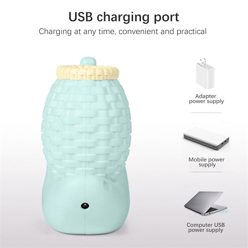 Snegle Bordlampe med Blyantholder og LED Lys