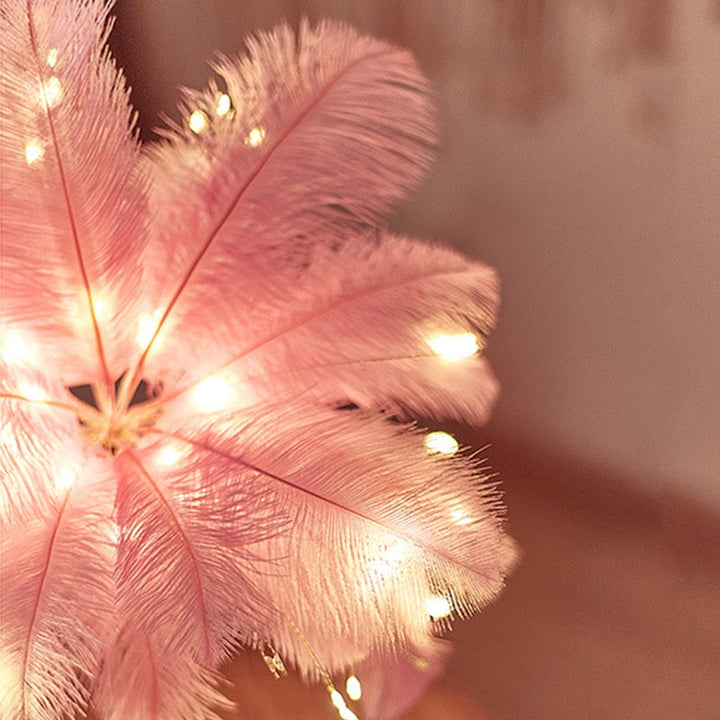 Palmeblad Bordlampe i Flere Farver