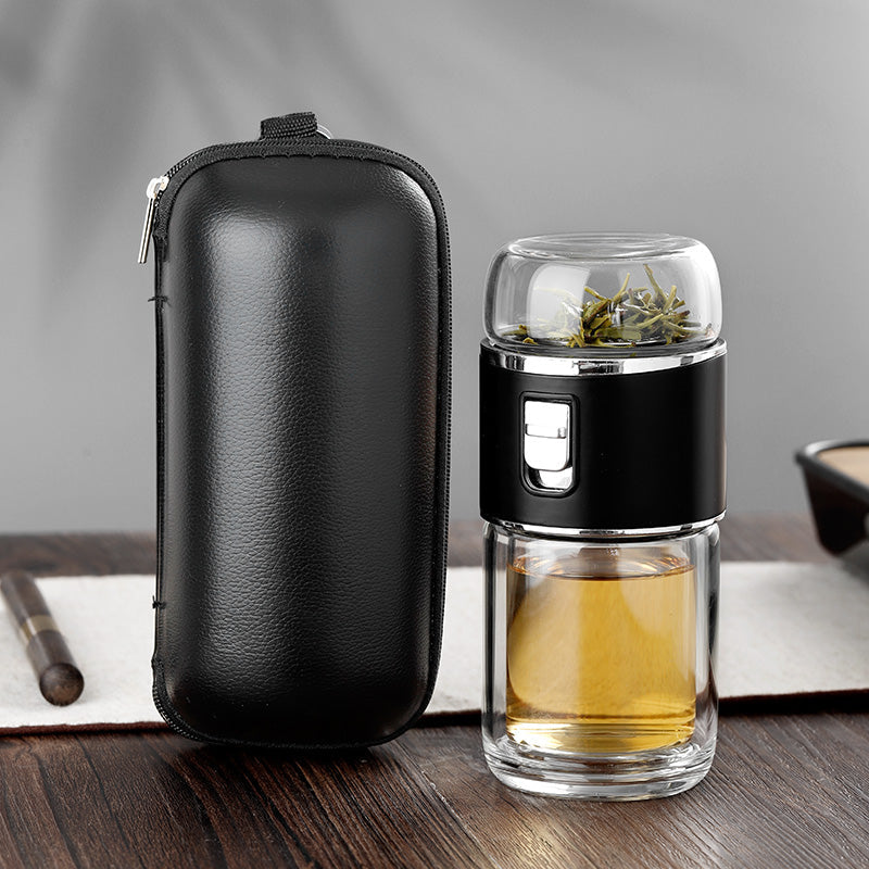 Dobbeltvægget Te Infuser Termokande i Borosilikatglas