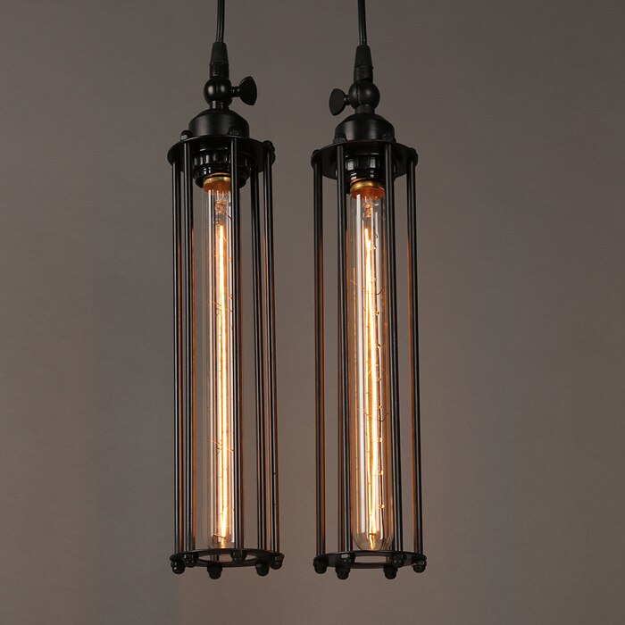 Vintage Jern Pendel Lys med Burdesign