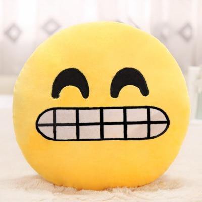 Emoji Pude Sæt i Blødt Polyester med Forskellige Humørdesigns