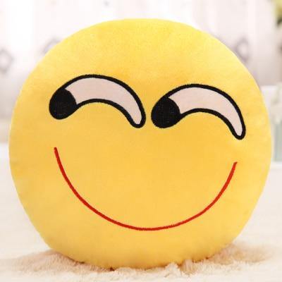 Emoji Pude Sæt i Blødt Polyester med Forskellige Humørdesigns