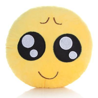 Emoji Pude Sæt i Blødt Polyester med Forskellige Humørdesigns