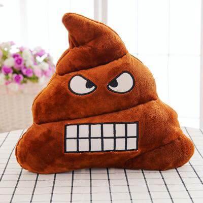Emoji Pude Sæt i Blødt Polyester med Forskellige Humørdesigns