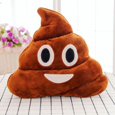 Emoji Pude Sæt i Blødt Polyester med Forskellige Humørdesigns