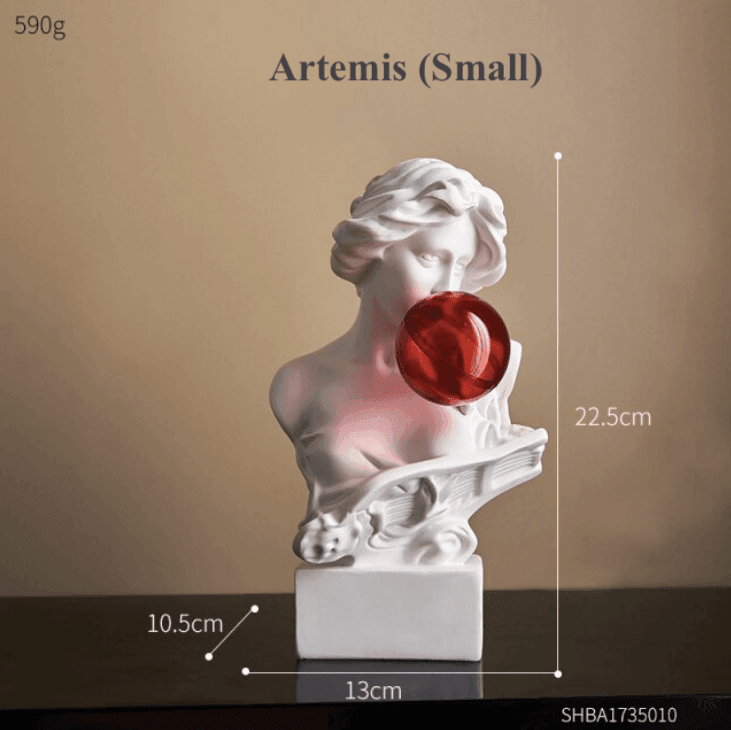 Elegant Abstrakt Græsk Skulptur i Resin