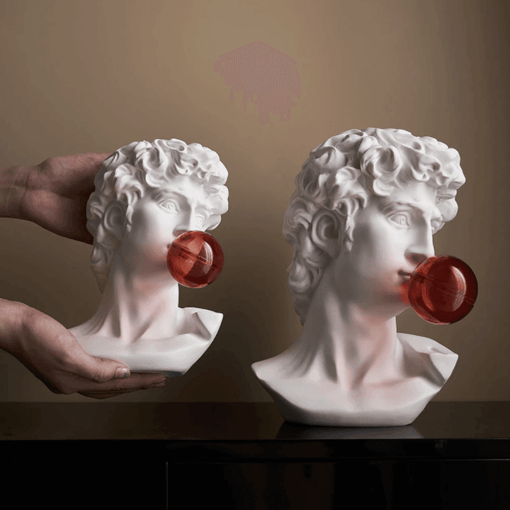 Elegant Abstrakt Græsk Skulptur i Resin