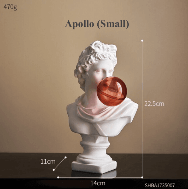 Elegant Abstrakt Græsk Skulptur i Resin