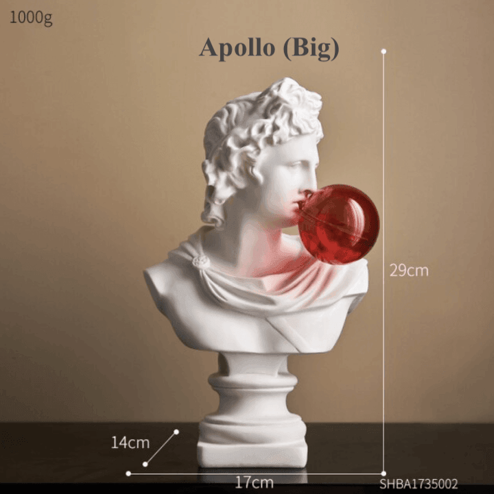 Elegant Abstrakt Græsk Skulptur i Resin