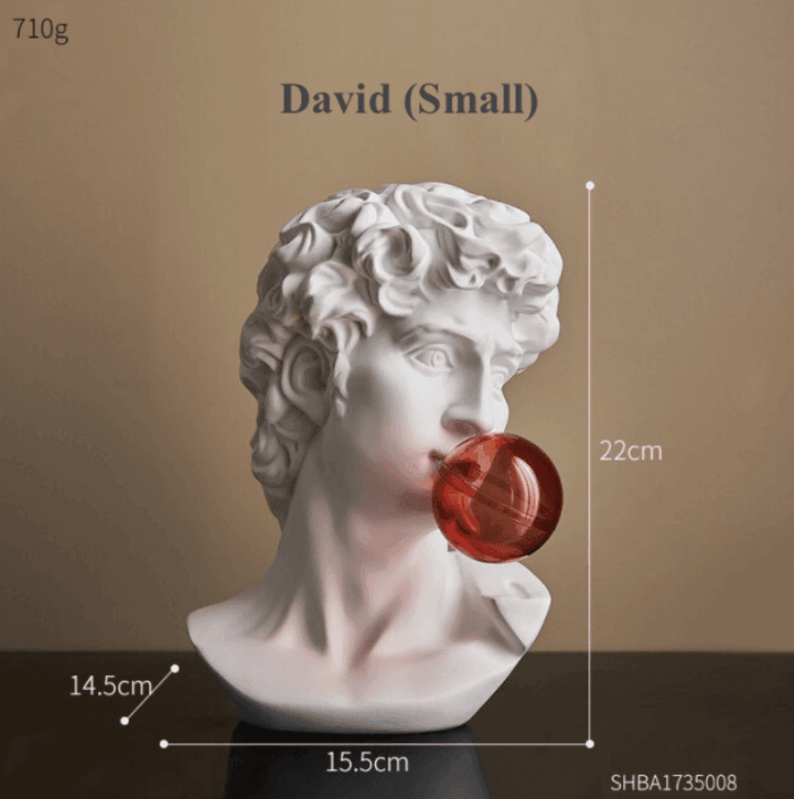 Elegant Abstrakt Græsk Skulptur i Resin