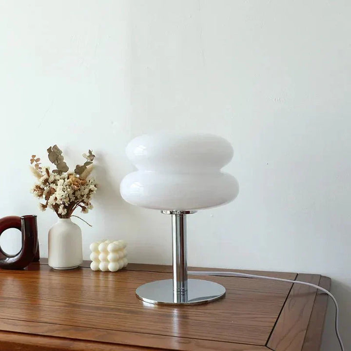 Dæmpbar Macaron Glas Bordlampe med LED Lys