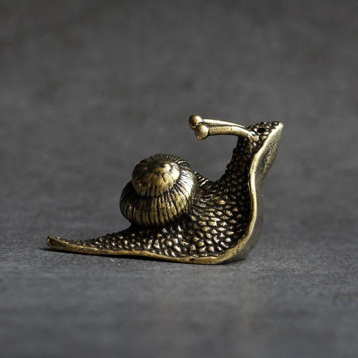 Miniature Vintage Kobber Snegl Ornament