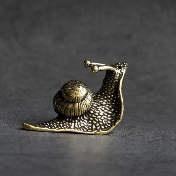 Miniature Vintage Kobber Snegl Ornament