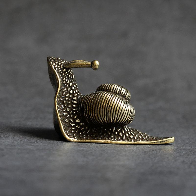 Miniature Vintage Kobber Snegl Ornament