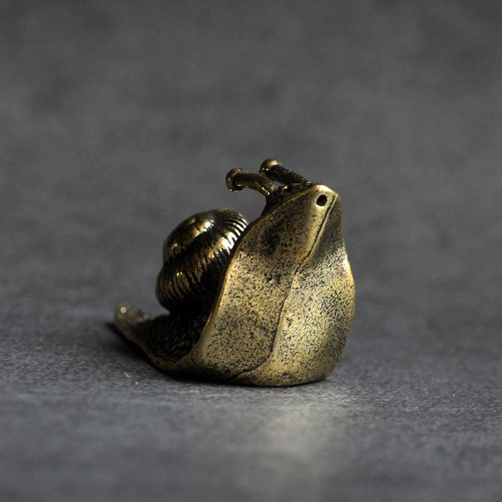 Miniature Vintage Kobber Snegl Ornament