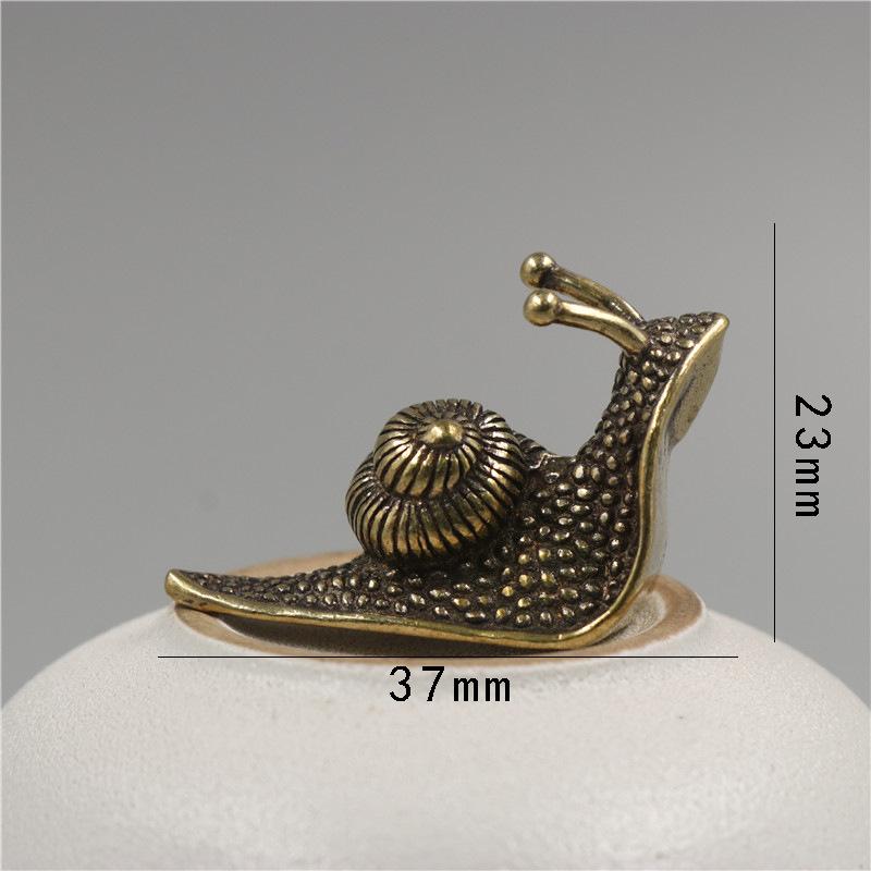 Miniature Vintage Kobber Snegl Ornament