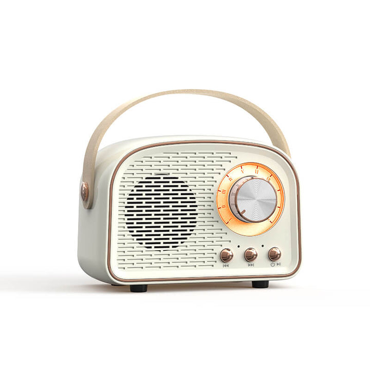 Retro Bluetooth Højttaler med 45mm Lyd og 8 Timer Batterilevetid