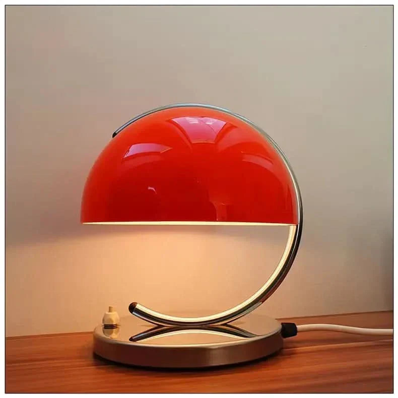 Svampeformet Glas Bordlampe i Skandinavisk Design