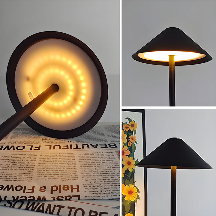 Minimalistisk Dæmpbar Touch Bordlampe - Vandtæt Genopladelig Designlampe