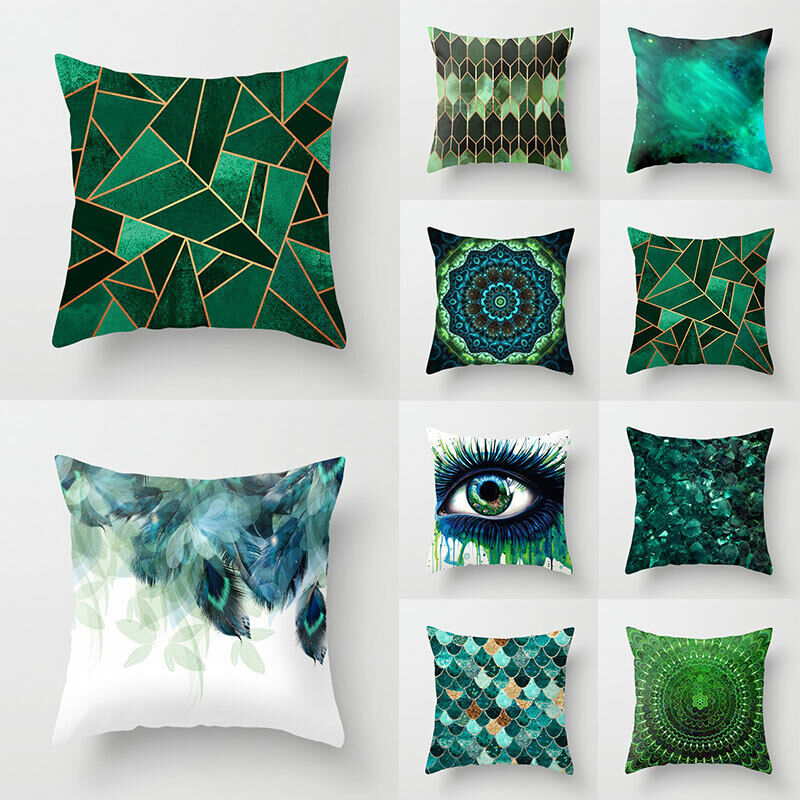 Flerfarvet Abstrakt Kunst Pude Cover i Polyester