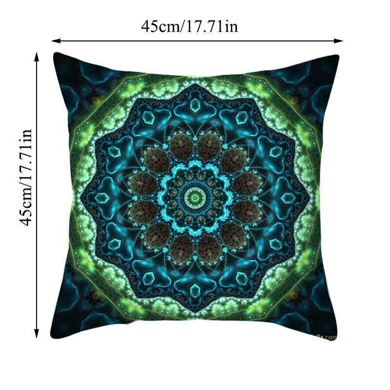 Flerfarvet Abstrakt Kunst Pude Cover i Polyester
