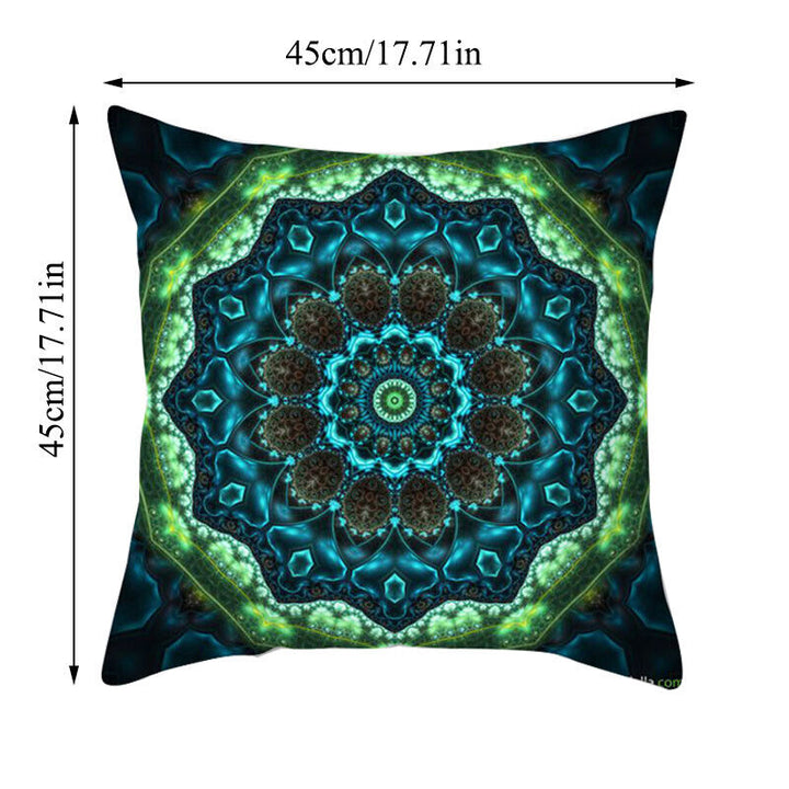 Flerfarvet Abstrakt Kunst Pude Cover i Polyester